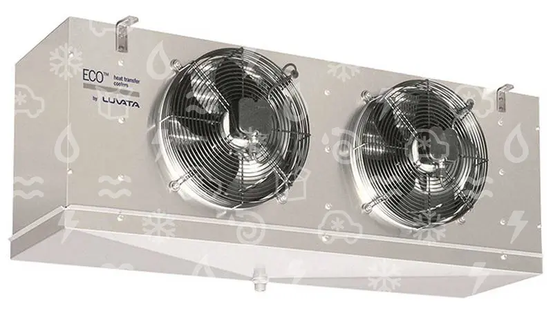 výparník ECO - Luvata GCE252G6ED, 2.28 kW (dT 8 st., R404), bez odtávání,  powder coating